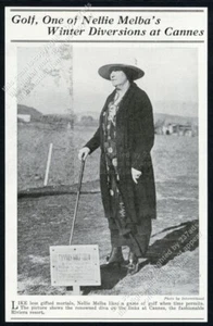 1920 Dame Nellie Melba Foto Golf spielen in Cannes Foto Vintage Druck Artikel - Bild 1 von 7