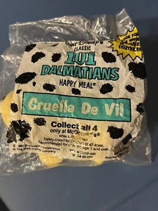 Giocattolo vintage McDonalds Crudelia De Vil Happy Meal 101 dalmati nuovo vecchio stock '90 - Foto 1 di 2