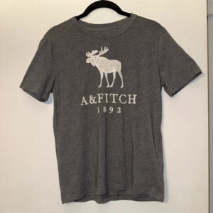 Abercrombie Kids Gray White Embroidered Tee Size 13/14 EUC - Picture 1 of 10