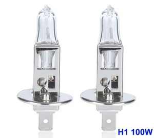 2x 12V H1 100W Halogenlampe Lampe Glühlampe Scheinwerfer Clear DHL - Bild 1 von 3