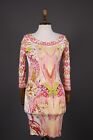 Roberto Cavalli Multicolor Floral Long Sleeve Bodycon Dress Size 40