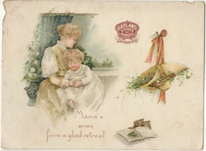 Viktorianische Ära Werbung Sammelkarte Girlande Öfen Herde Michigan Stove Co - Bild 1 von 2