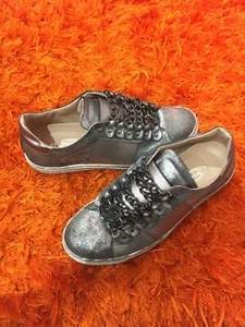 scarpe sneakers donna catene argento 37 nuovo ginnastica fashion moda  - Foto 1 di 8