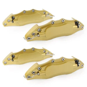 4pcs 10.5" Metal 3D Universal Style Front Brake Caliper Cover GOLD - Picture 1 of 11