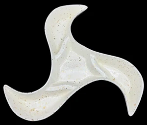 Plato para servir MCM raro California Pottery Marcia Trinacria blanco salsa - Imagen 1 de 7
