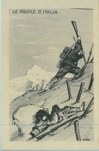 92055 - CARTOLINA d'Epoca MILITARE Propaganda Illustrata ALPINI: Aquile d'Italia - Imagen 1 de 1