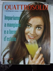1968 08 Quattrosoldi Agosto Year VIII N.8 We Learn A Eating And Drink D'And - Picture 1 of 2