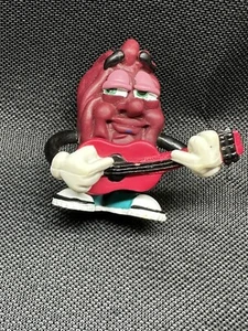 Vintage California Raisin Playing Guitar Figurine 2.5" Tall , Hard Vinyl - Picture 1 of 6