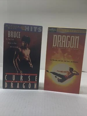 Bruce Lee: Curse of the Dragon (VHS, 1999) + Dragon Bruce Lee Story Foto 1 de 4