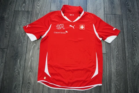 SWITZERLAND HOME FOOTBALL SHIRT 2010-2011-2012 PUMA JERSEY SIZE MENS XL RED Cover