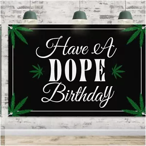 Dope Birthday Fiesta: 6x4ft Backdrop for Themed Adult Party Decorations - Black - Picture 1 of 7