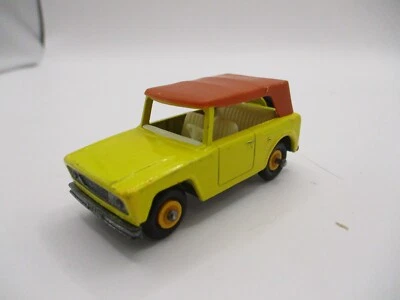CUSTOM MATCHBOX #18E FIELD CAR , MODIFIED RARE YELLOW HUBS, SOME TOUCH-UPS COOL! - Image 1 of 4