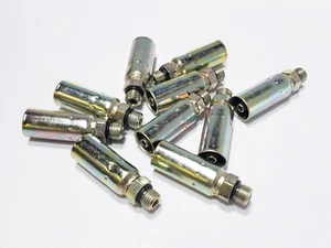 10 W/HEAD 04U-P04 1/4" Hose ID x 1/4" Male Straight Thread O Ring Rigid Fitting - Picture 1 of 8