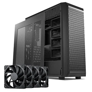 DARKROCK Classico Storage Master Case ATX Computer Case Mid Tower w/ 4x120mm Fan - Picture 1 of 11
