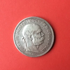 5 Korona, 1909 - Silber Münze Ungarn Österreich Franz Joseph I. Habsburg VG+ - Bild 1 von 7