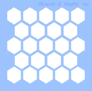 2" WABEN HONIGBIENE SCHABLONE BIENENSTOCK MALEN BASTELN GROSSE SCHABLONE NEU 12" x 12" - Bild 1 von 1