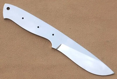 定制手工不锈钢 440 c 狩猎刀刀片空白用于固定刀 — 第 1/4 张图片