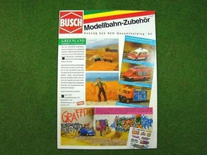 BUSCH Werbeprospekt >> Modellbahn-Zubehör << | 1994 | d331 - Bild 1 von 3