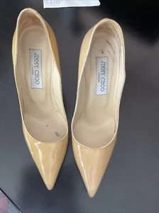 JIMMY CHOO donna giallo senape tacco a pompa taglia 36 Made in Italy - Foto 1 di 5
