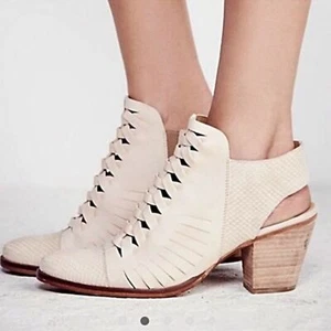 Free People Far Hills Stiefelette - Vachetta Creme Größe: 37/6 - Bild 1 von 13