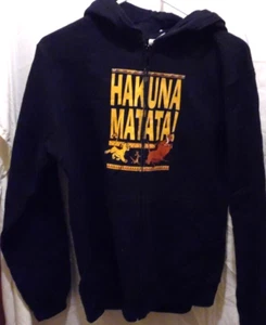 Hakuna Matata Zip-Up Hoodie Size Medium - Picture 1 of 4
