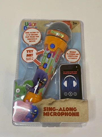 Ugly Dolls Movie *SING ALONG MICROPHONE* Flashing LED Lights Connects To MP3 Cover