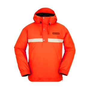 Volcom - Longo Pullover Snowboard Jacket - Orange Shock SALE - Picture 1 of 6
