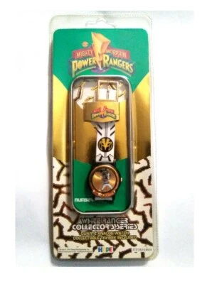 Mighty Morphin Power Rangers White Collectors Series Quartz Analog Watch Sealed - Image 1 of 4