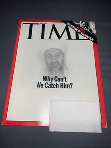 TIME MAGAZINE NOVEMBER 25, 2002 WHY CAN’T WE CATCH HIM? BIN LADEN COVER NM/MT - Picture 1 of 2