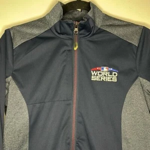 Giacca Antigua nuova senza etichette donna MLB 2018 World Series Navy full zip 4 tasche taglia S - Foto 1 di 14