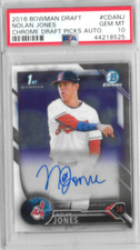 2016 Bowman Draft Chrome Draft Pick Auto Nolan Jones #CDA-NJ PSA 10  Auto