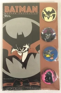 BATMAN 1989 50th anniversary BUTTON COLLECTION Set #3 New, Factory Sealed - Picture 1 of 3