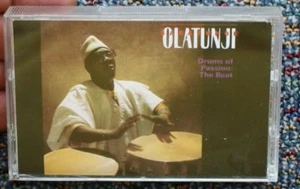 BABATUNDE OLANTUNJI DRUMS OF PASSION: THE BEAT RYKO 1989 NIGERIAN MUSIC CASSETTE - Picture 1 of 7