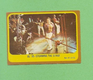 SCANLENS 1977 POPSWOPS CARD #61, OL 55 - STORMING THE STAGE - Picture 1 of 1