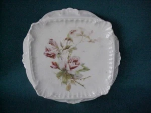 ANTIQUE GERMAN CT TIELSCH TRIVET TEA CADDY TRIVET FLORAL ARTIST SIGNED LATE 1800 - Picture 1 of 11