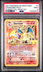 PSA 9 MINT Charizard 4/102 Celebrazioni: Collezione Classica Holo Pokemon 2021 - Foto 1 di 2