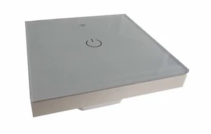 Zigbee 2.4Ghz Radio Táctil Cristal Interruptor Luz Controlador Smarthome Blanco - Bild 1 von 4