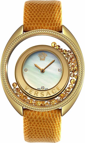 Orologio Versace Destiny Spirit da donna con cinturino in pelle 86Q721MD497 S585 ($4200 MSRP)