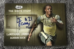 2012 SAGE Hit LaMichael James #A21 Rookie RC Auto The Write Stuff /25 A40