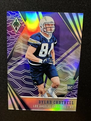 2018 Panini Phoenix Football RC Purple Refractor 184 Dylan Cantrell /149 - Image 1 of 2