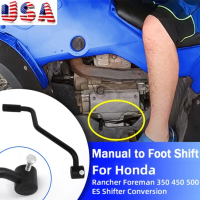 For Honda Foreman Rancher 350 450 500 ES Shifter Conversion Manual Shift To Foot - Image 1 of 4