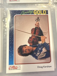 1992 Cma country gold trading card, Doug Kershaw, non sport trading card