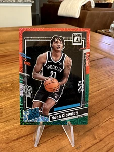 2023-24 Donruss Optic Choice Noah Clowney Rookie rojo y verde Mojo Prizm Nets - Imagen 1 de 2
