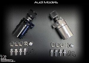 Oil Catch Can Tank Kit Baffled Reservoir w/ Breather Filter for Audi Models