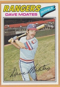 1977 TOPPS BASEBALL DAVE MOATES #588 RANGERS EX/EXMT *91530