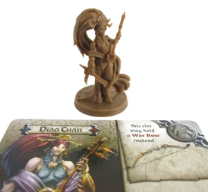 ZOMBICIDE: White Death Frozen Fortress DIAO CHAN Mini y Tarjeta ¡NUEVO!! - Imagen 1 de 3