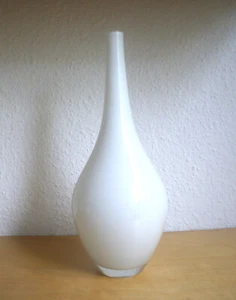 Ikea Salong Vase Blumenvase Vasen Glas weiß 31 cm Deko wie neu - Bild 1 von 2