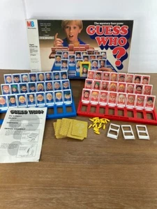 1987 GUESS WHO MYSTERY FACE board GAME MILTON BRADLEY Vintage 100% Complete - Picture 1 of 12