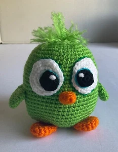 "Nuevo peluche de 5"" de pájaro de ganchillo hecho a mano" - Imagen 1 de 7
