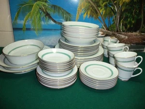 45 PCS PARTIAL SET OF CONTEMPORARY FINE CHINA BY NORITAKE 2218 SERENITY - Picture 1 of 7